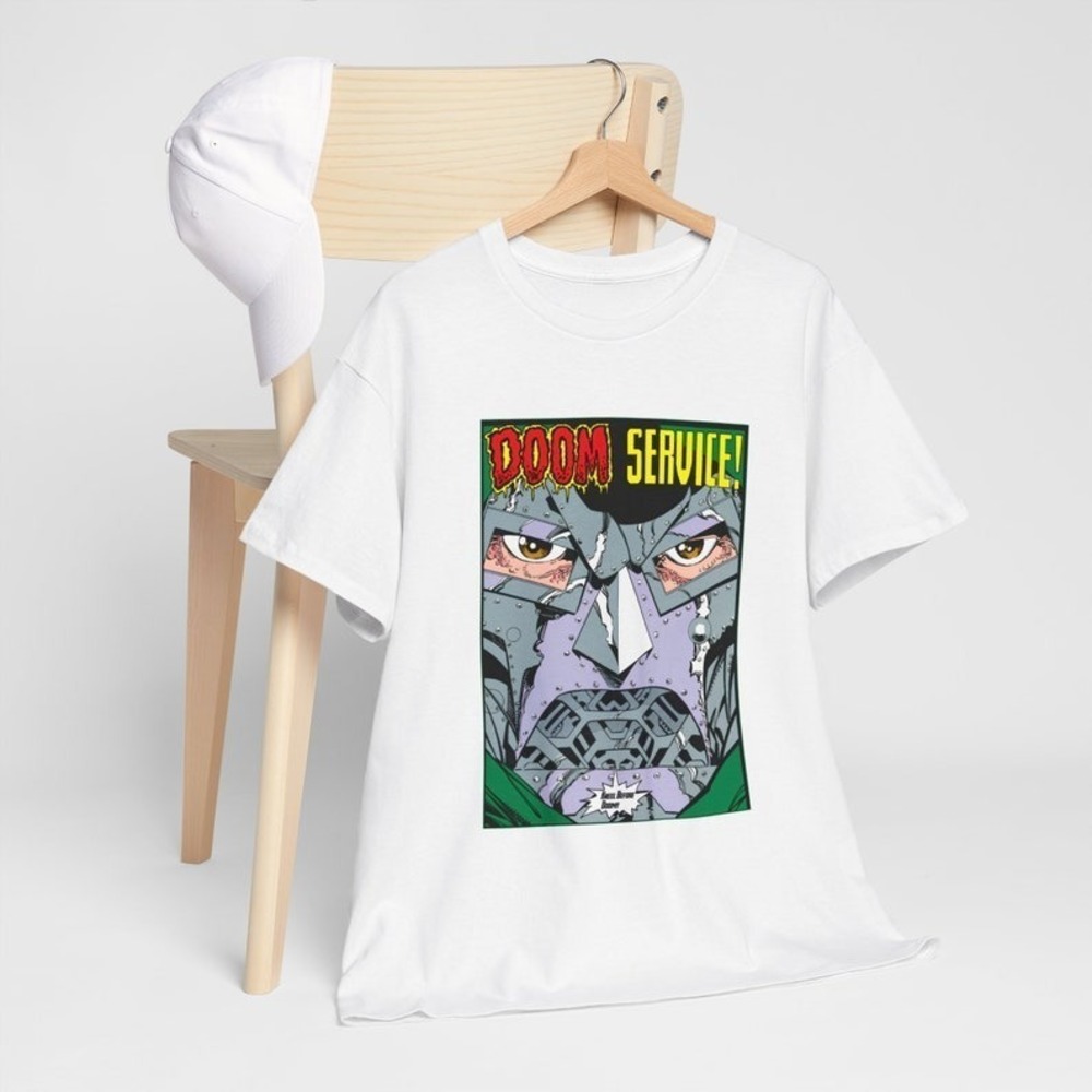 90s Retro Styled Doctor Doom Shirt Comic Book Shirt White Shirt